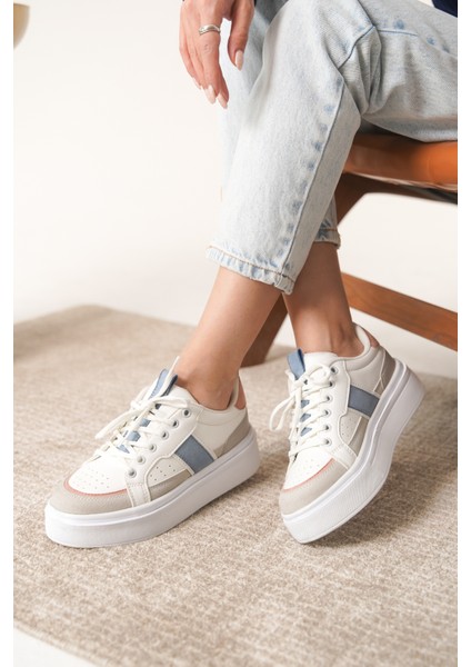 D2501 Kadın Sneaker Spor Ayakkabı Düz Tabanlı fırsatları