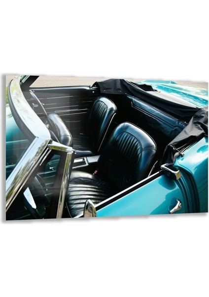 Exel Home Arabalar Cam Tablo - Klasik Arabalar - Yatay Motif 02-013