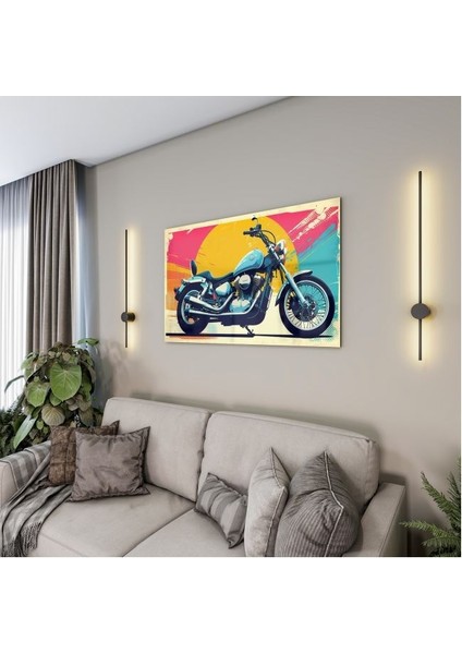 Exel Home Arabalar Cam Tablo - Motosikletler - Yatay Motif 04-006