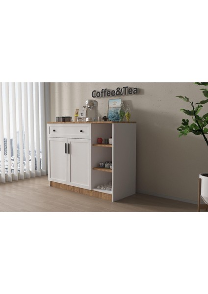 Açık Raflı Modern Kahve Köşesi