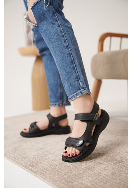 D0670 Günlük Full Ortopedik Arkadan Lastikli Konforlu Sandalet fırsatları