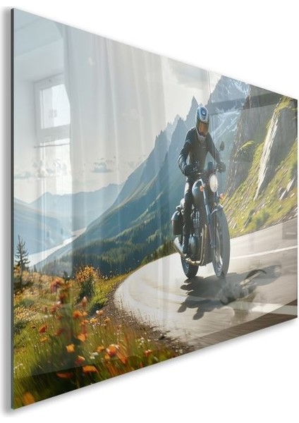 Exel Home Arabalar Cam Tablo - Motosikletler - Yatay Motif 04-026 fiyatları