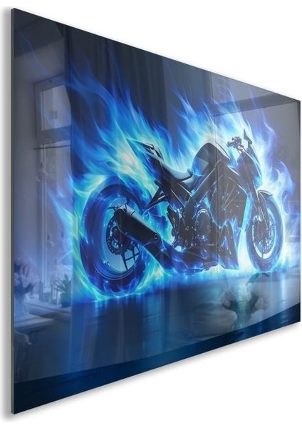 Exel Home Arabalar Cam Tablo - Motosikletler - Yatay Motif 04-022 fiyatları