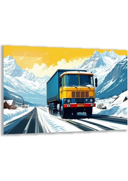 Exel Home Arabalar Cam Tablo - Kamyonlar - Yatay Motif 05-014