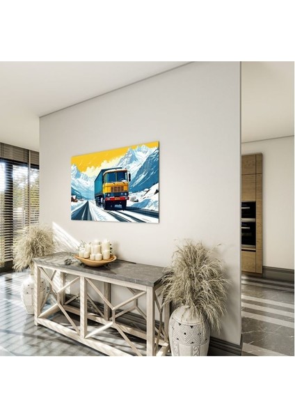 Exel Home Arabalar Cam Tablo - Kamyonlar - Yatay Motif 05-014 indirimleri