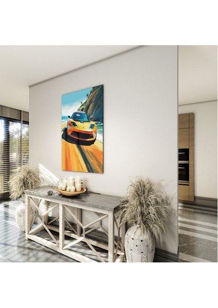 Exel Home Arabalar Cam Tablo - Karışık - Dikey Motif 01-036 indirimleri