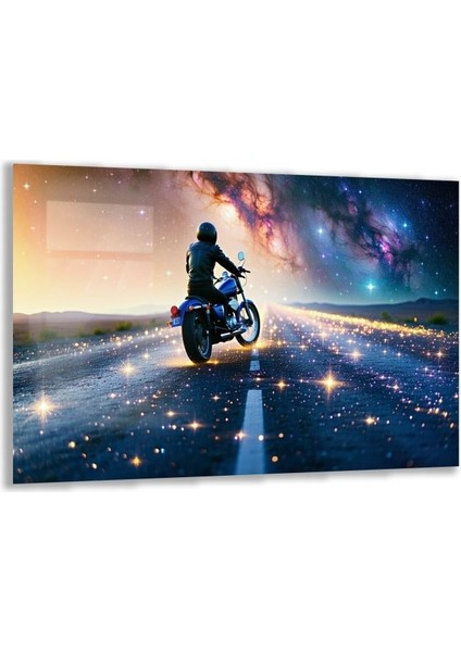Exel Home Arabalar Cam Tablo - Motosikletler - Yatay Motif 04-024