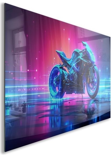 Exel Home Arabalar Cam Tablo - Motosikletler - Yatay Motif 04-050 fiyatları