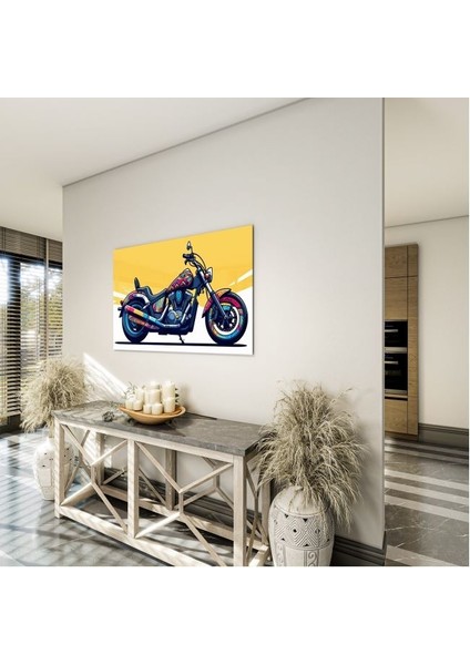 Exel Home Arabalar Cam Tablo - Motosikletler - Yatay Motif 04-019 indirimleri