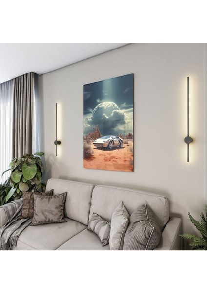 Exel Home Arabalar Cam Tablo - Karışık - Dikey Motif 01-035