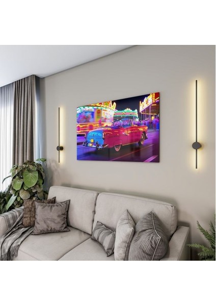 Exel Home Arabalar Cam Tablo - Klasik Arabalar - Yatay Motif 02-074