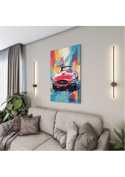 Exel Home Arabalar Cam Tablo - Karışık - Dikey Motif 01-033