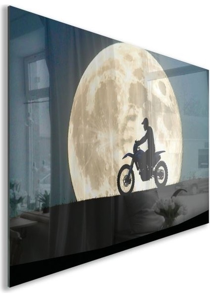 Exel Home Arabalar Cam Tablo - Motosikletler - Yatay Motif 04-021 fiyatları