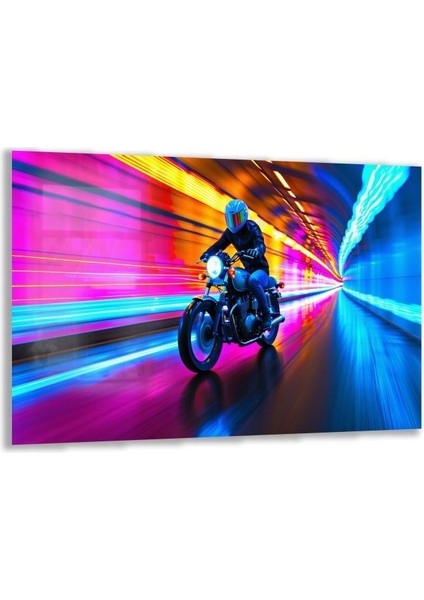 Exel Home Arabalar Cam Tablo - Motosikletler - Yatay Motif 04-087
