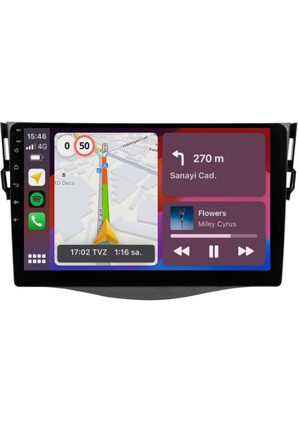 Toyota Rav4 Android Multimedya Sistemi (2006-2012) For-X 6/128 modelleri