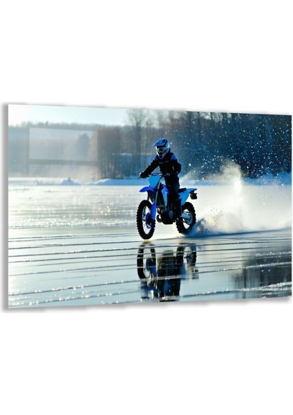 Exel Home Arabalar Cam Tablo - Motosikletler - Yatay Motif 04-084