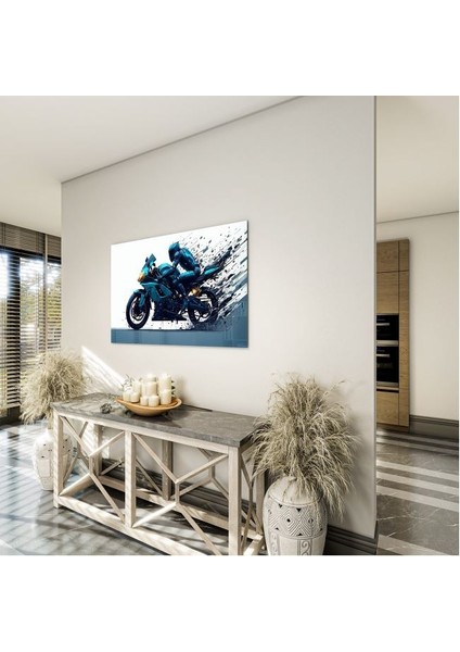 Exel Home Arabalar Cam Tablo - Motosikletler - Yatay Motif 04-046 indirimleri