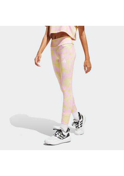 Çocuk Günlük Tayt Train Essentials Flower Print Leggings Kids JJ5055