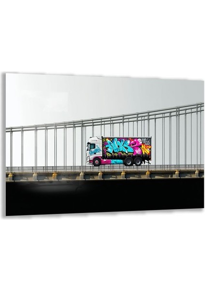 Exel Home Arabalar Cam Tablo - Kamyonlar - Yatay Motif 05-074