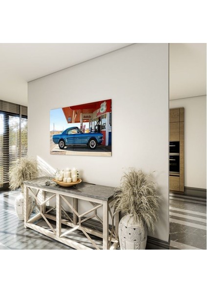 Exel Home Arabalar Cam Tablo - Klasik Arabalar - Yatay Motif 02-084 indirimleri