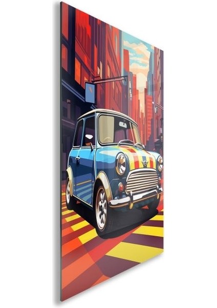 Exel Home Arabalar Cam Tablo - Karışık - Dikey Motif 01-048