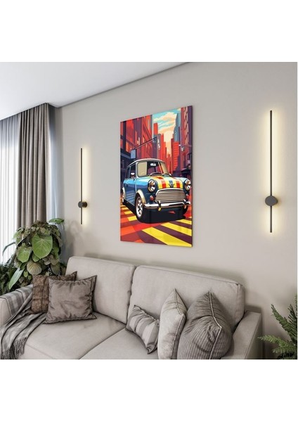 Exel Home Arabalar Cam Tablo - Karışık - Dikey Motif 01-048