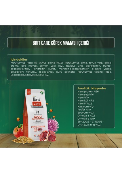Kuzu Etli Hypoallergenic Köpek Maması 12 kg
