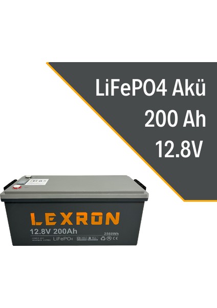 200AH 12.8V Lityum Akü