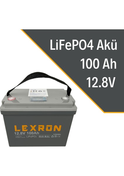 100AH 12.8V Lityum Akü