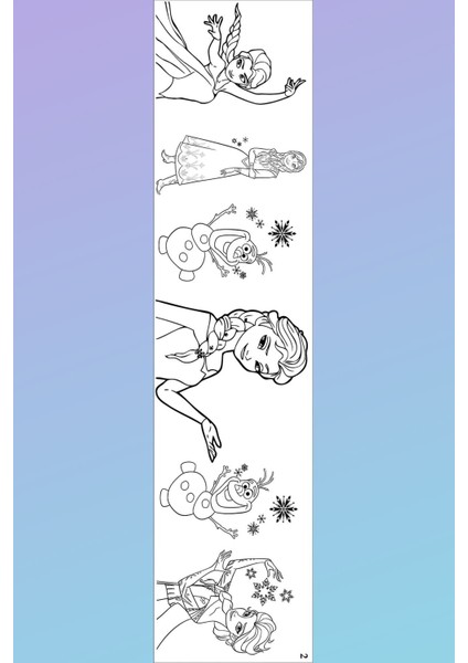 Prenses Temalı Rulo Aktivite Dev Boyama Kağıdı 4,5 Metre modelleri