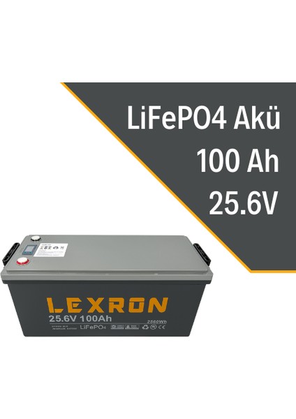 100AH 25.6V Lityum Akü