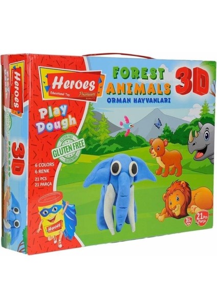 Çocuk ERN-571 Heroes 3D Orman Hayvanları Seti - Eren Eğitici Oyuncak fiyatları