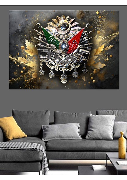 Osmanlı Tuğrası Dekoratif Kanvas - Mdf Ahşap Tablo fırsatları