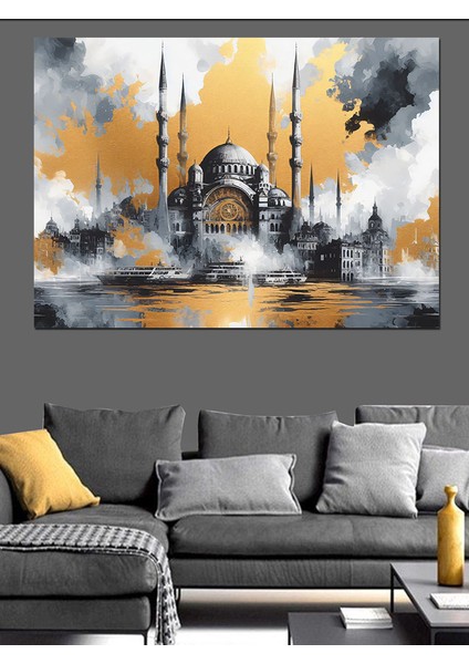 Tarihi Cami Dekoratif Kanvas - Mdf Ahşap Tablo