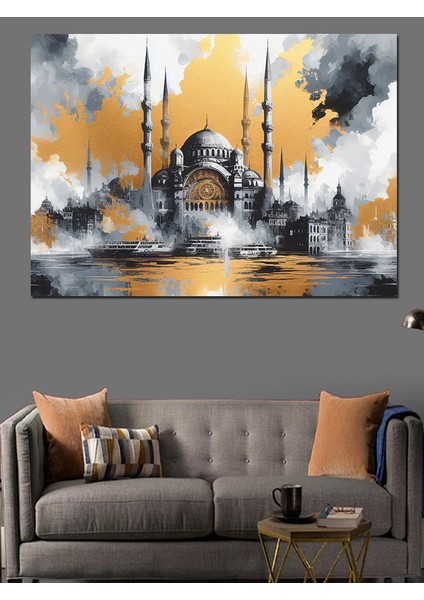Tarihi Cami Dekoratif Kanvas - Mdf Ahşap Tablo