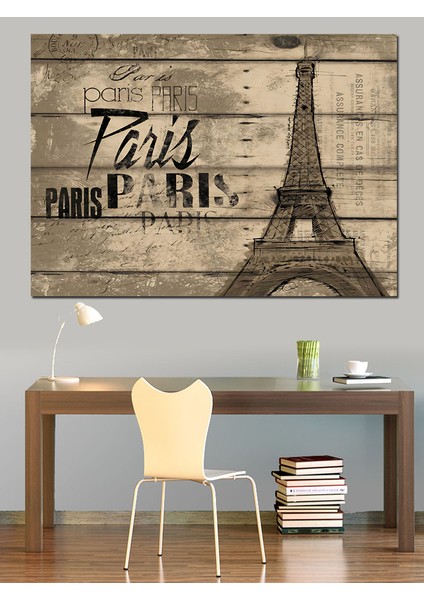 Paris Eyfel Kulesi Dekoratif Kanvas - Mdf Ahşap Tablo fiyatları