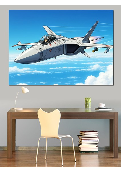 Jet Uçağı Dekoratif Kanvas - Mdf Ahşap Tablo fiyatları