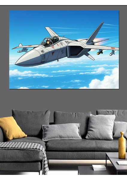 Jet Uçağı Dekoratif Kanvas - Mdf Ahşap Tablo modelleri