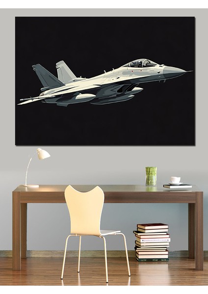 Savaş Jet Uçağı Dekoratif Kanvas - Mdf Ahşap Tablo modelleri