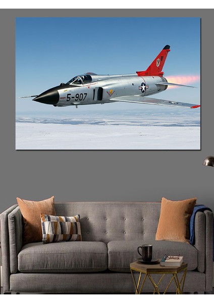 Askeri Jet Uçağı Dekoratif Kanvas - Mdf Ahşap Tablo fiyatları