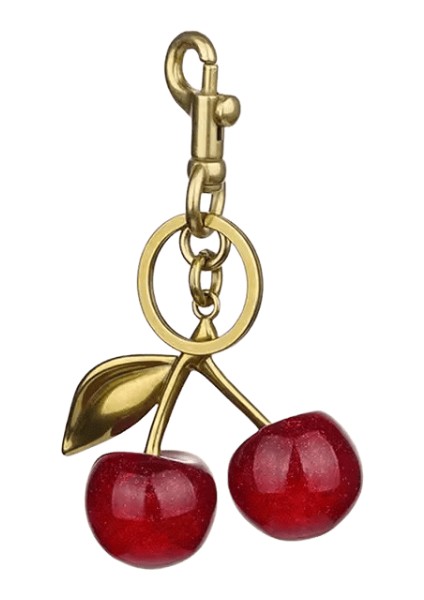 Kırmızı Kiraz Çanta Kolye Yeni Anahtarlık Charm Kadın Çanta Için Internet-Ünlü Kristal Kiraz Kolye Yüksek Dereceli Çanta Aksesuarları (Yurt Dışından)