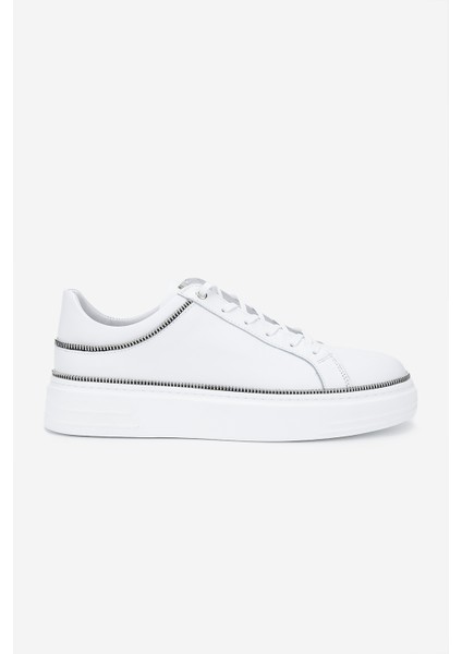 Erkek Deri Beyaz Sneakers & Spor Ayakkabı 352 22245 Erk Ayk Y25 Beyaz Dr