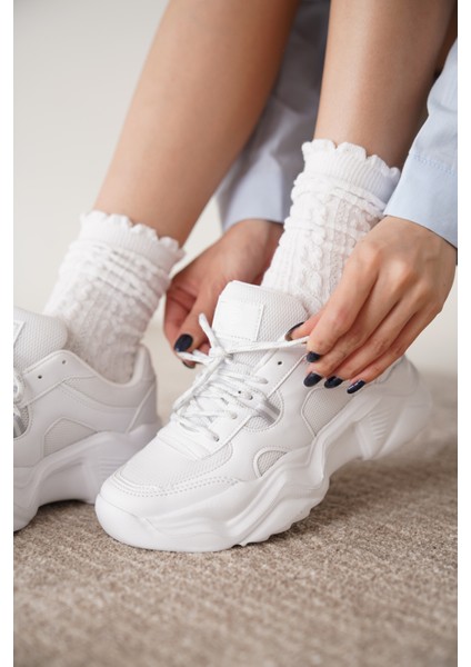 D0143 Günlük Kadın Sneaker Spor Ayakkabı