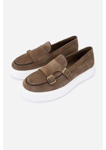 Erkek Deri Tütün Süet Loafer Ayakkabı 537 3572 Erk Ayk Y25 Tutun Suet indirimleri