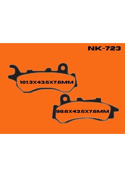 Honda Pcx 125 - Cb 125 F Ön Fren Balatası Sadece 2018-2019-2020 Uygun fiyatları