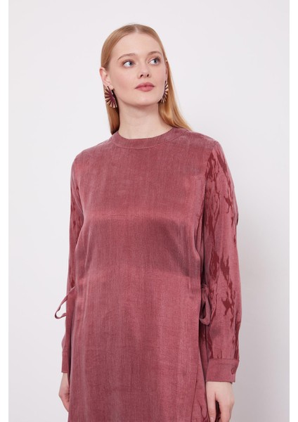 Bordo Bel Bağlama Detaylı Parlak Gürünümlü Ikili Takım modelleri