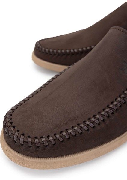 Erkek Kahverengi Nubuk Loafer Ayakkabı 1008 3484 Erk Ayk Y25 Kahve Nbk modelleri