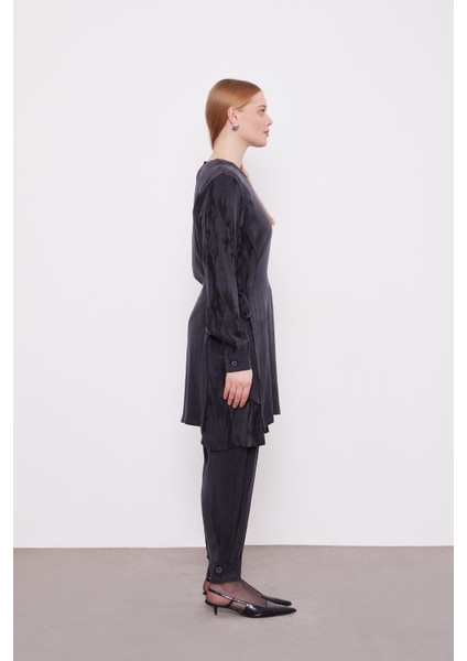 Siyah Bel Bağlama Detaylı Parlak Gürünümlü Ikili Takım fiyatları