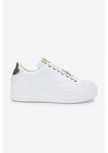 Méliné Kadın Deri Sneakers & Spor Ayakkabı 1117 664 Acc-Pf Bn Ayk Y25 Bıanco Lam.