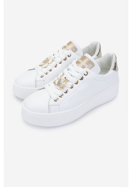Méliné Kadın Deri Sneakers & Spor Ayakkabı 1117 664 Acc-Pf Bn Ayk Y25 Bıanco Lam.